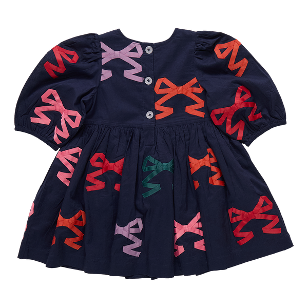 Brooke Dress - Multi Bow Applique