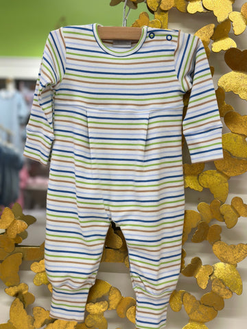 L/S Coverall - Blue/Brown/Green