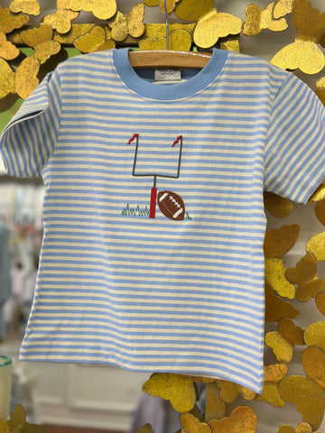 Striped Football & Goal S/S T-Shirt