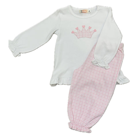 Crown with Hearts Pant Set