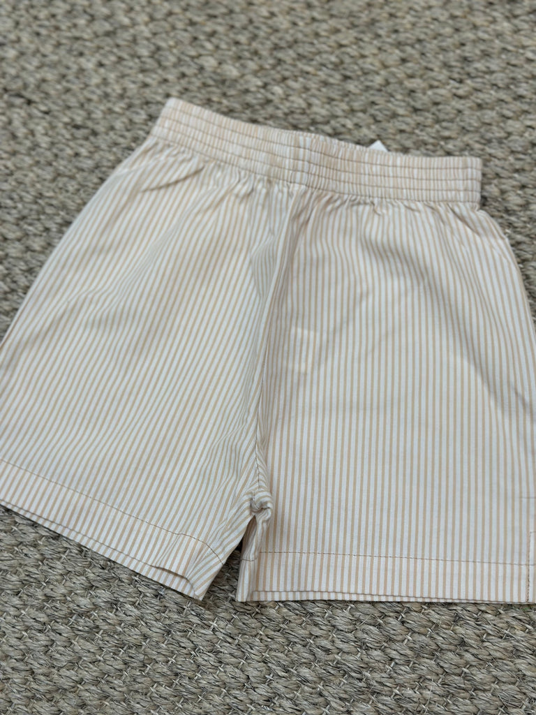 Sand Seersucker Stripe Short