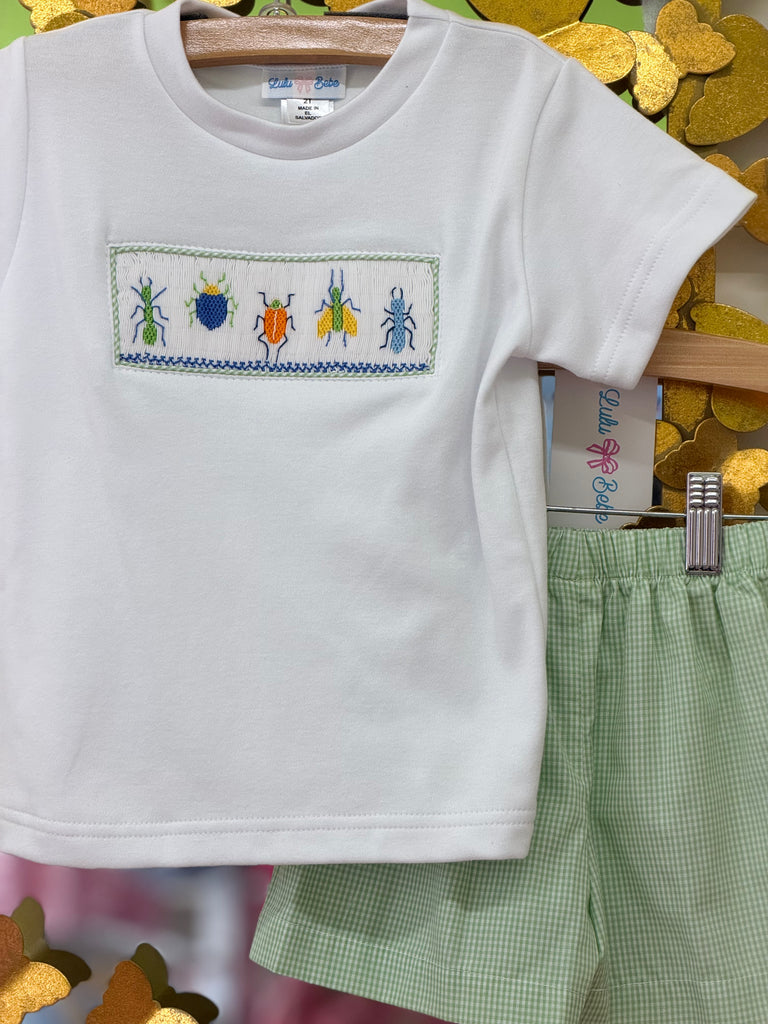 Insect Smocked Short Set