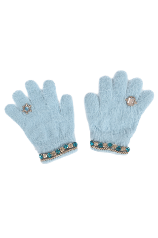 Boujee Bijou Gloves - light blue