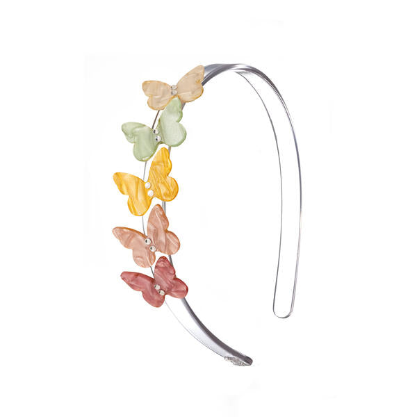 Butterflies Pearlized Pastel Headband