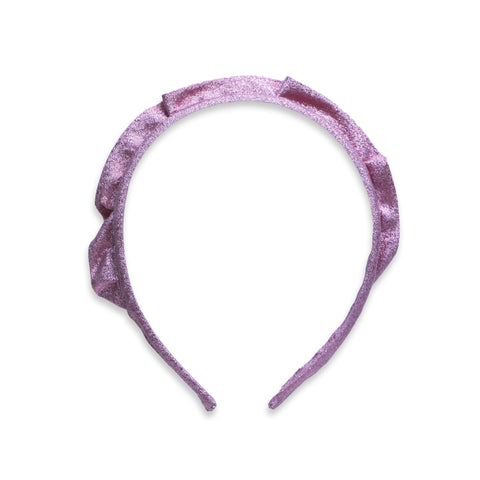 Metallic Crown Headband - pink