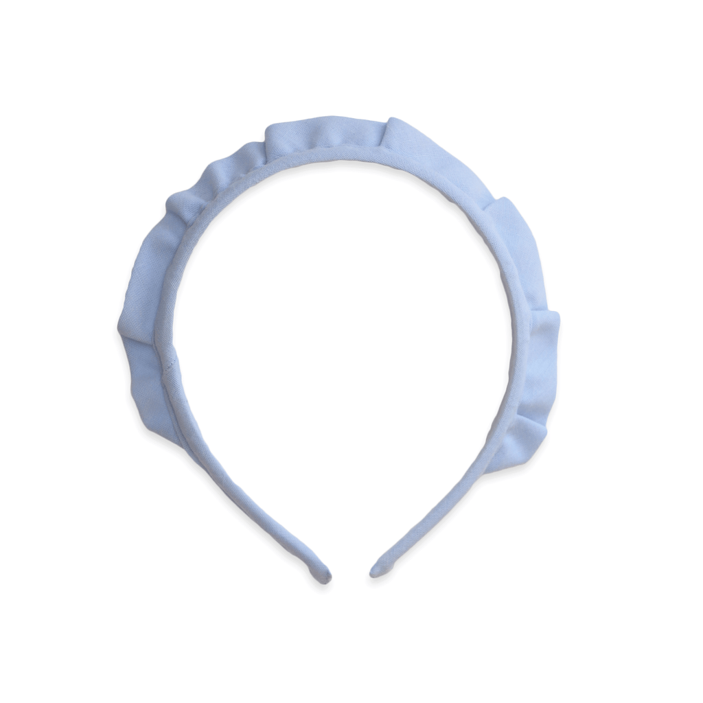 Solid Crown with Headband - baby blue