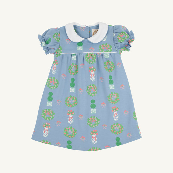 Holly Day Dress - Topiaries and Tangerines