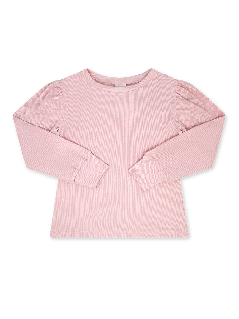 Jane Blouse Long Sleeve - Party Pink Knit