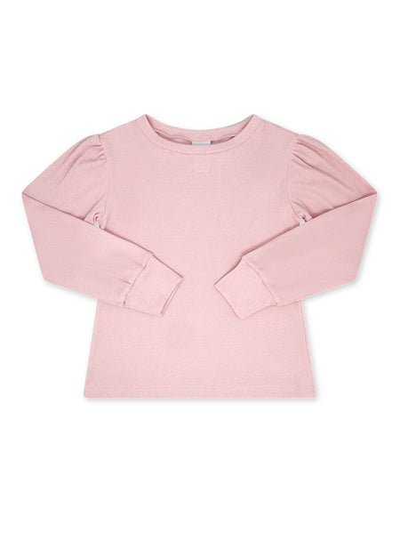 Jane Blouse Long Sleeve - Party Pink Knit