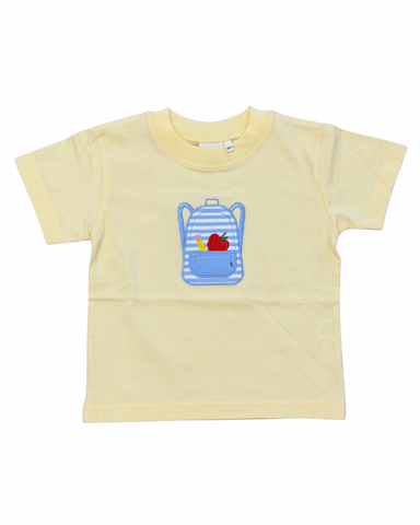 Striped Backpack with Apple & Pencil S/S T-Shirt