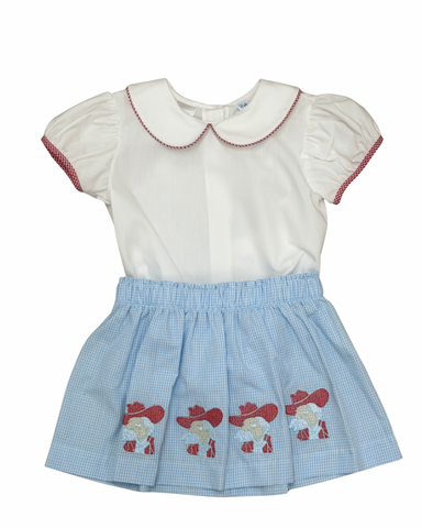 Ole Miss Rebel Skirt Set