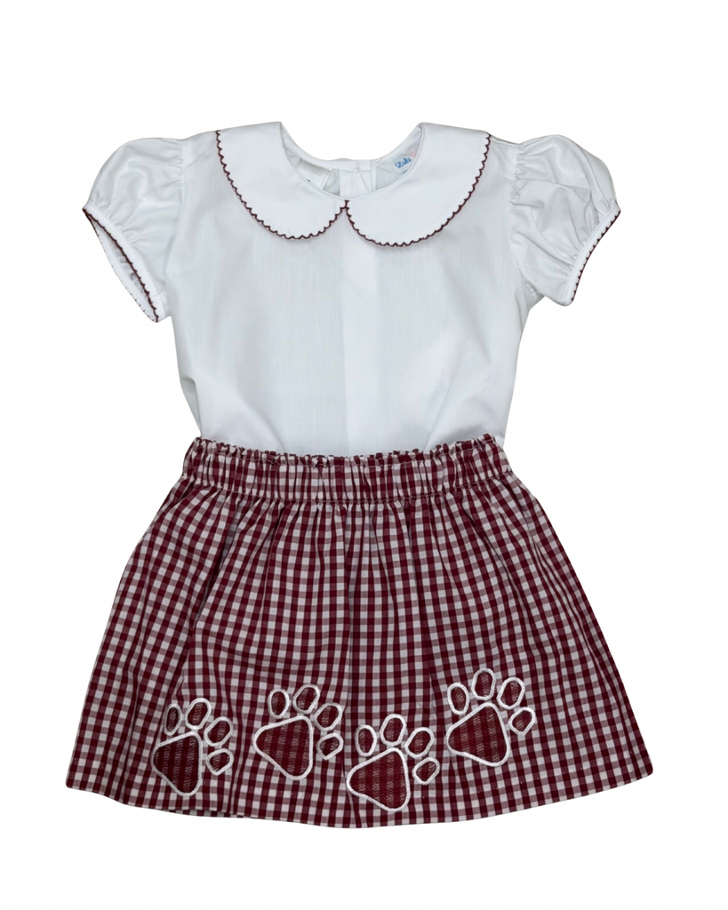 Mississippi State Paw Print Skirt Set