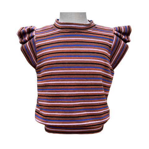 Olivia Top - Rust/Royal/Lavender
