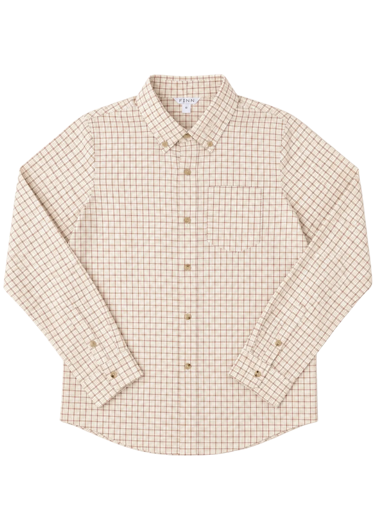 Pierfront Performance Buttondown - Buckskin Plaid