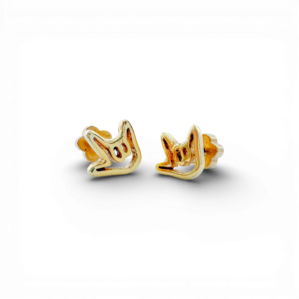 "I Love You" Tiny Stud Earrings