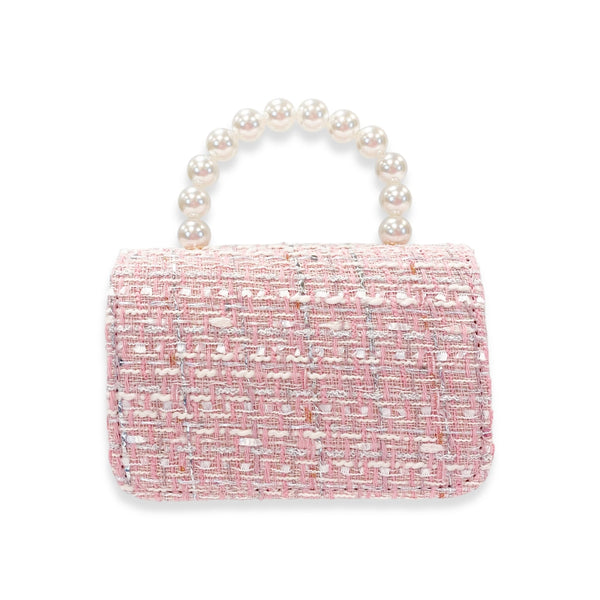 Lily & Bow Tweed Purse - Pink