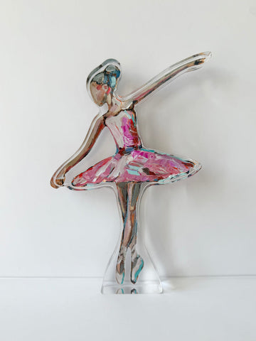 "On Pointe" Ballerina Acrylic Mini Shelfie