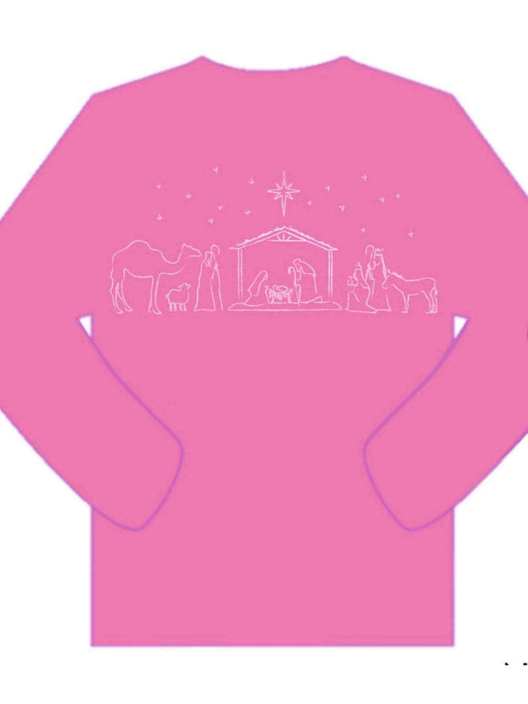 LS Pink Nativity T-Shirt