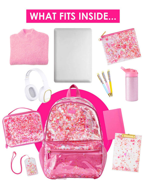 Sweet Tart Confetti Clear Backpack