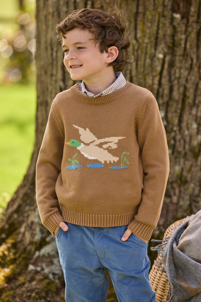Intarsia Sweater - Flying Mallard