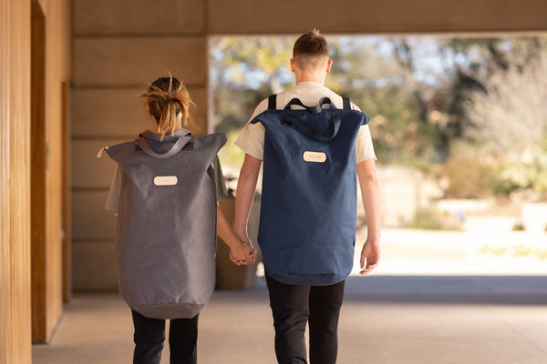 Large Laundry Bag - Brick Canvas