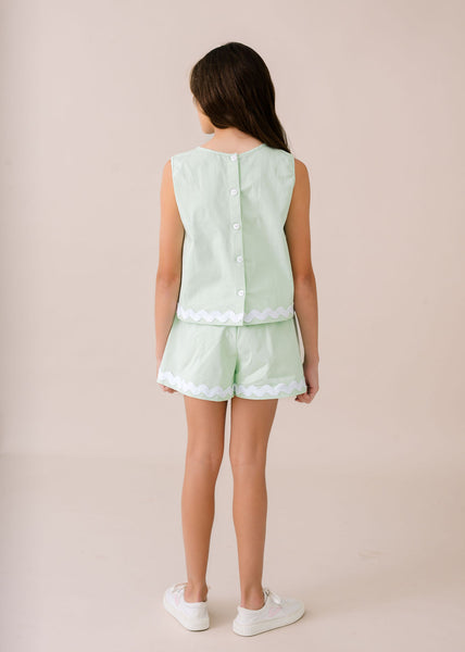 Reagan Ric Rac Set - Seaside Mint