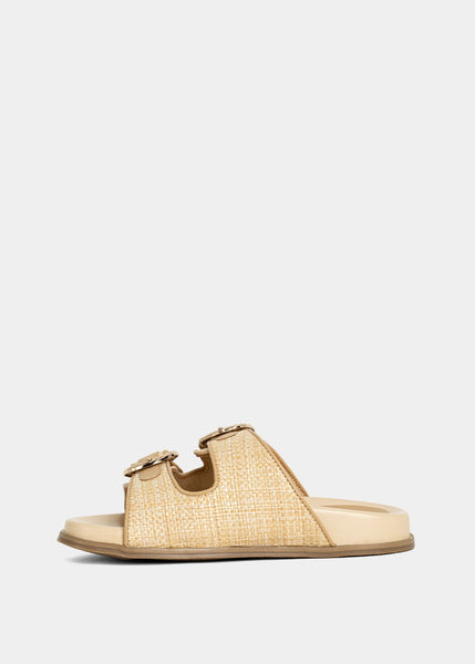 Lori Mini Natural Woven Slide