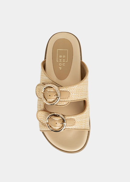 Lori Mini Natural Woven Slide