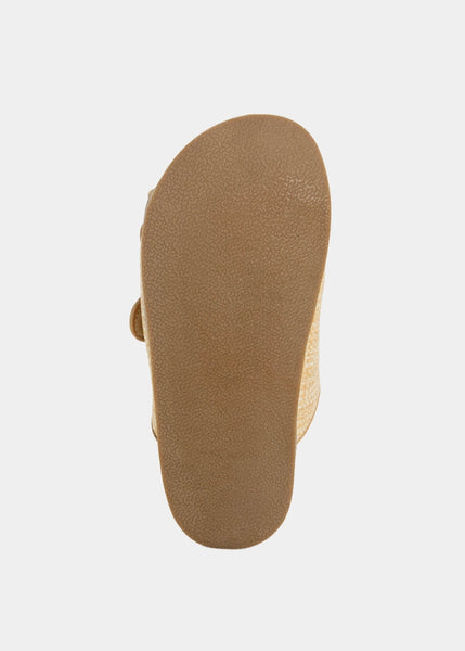 Lori Mini Natural Woven Slide