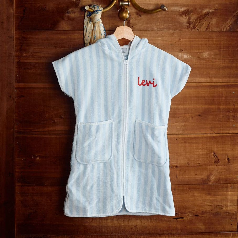 Kids' Cover Up - Light Blue Stripe