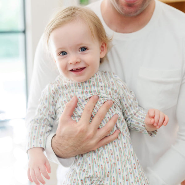 Preston Romper - Nutcracker Stripe