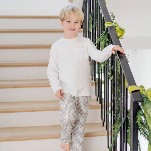 Beckett Hangout Pant - Nutcracker Stripe