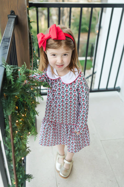 Lillian Dress, Pink Wreaths