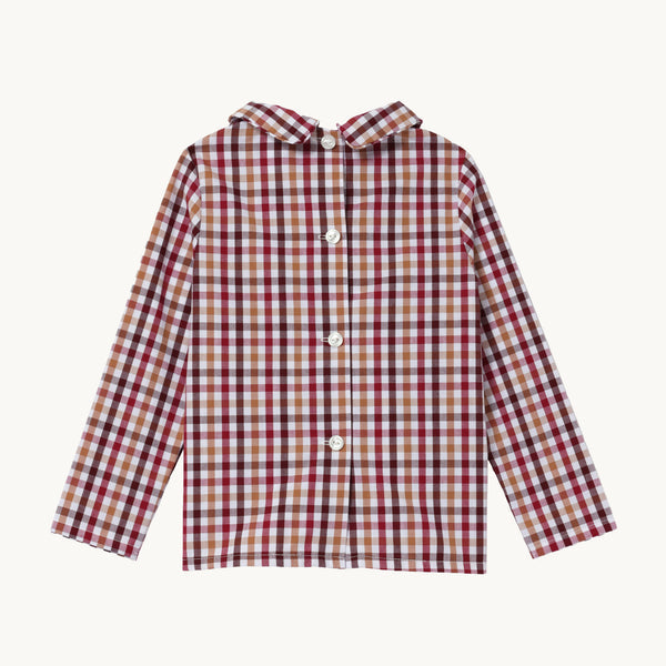 Peter Pan Collar Shirt - Easton Pond Plaid