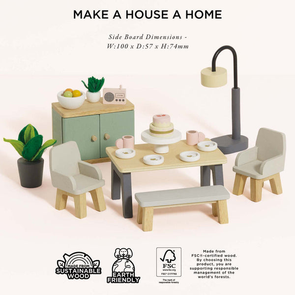 Dolls House Dining Room Furniture Set