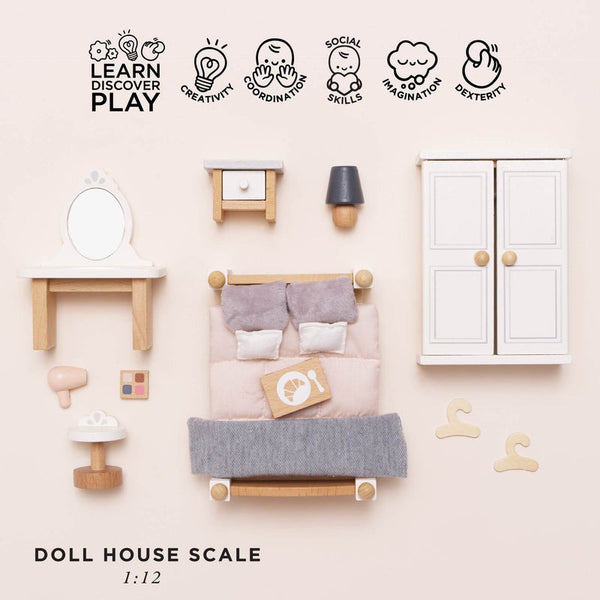 Dolls House Bedroom Furniture Set