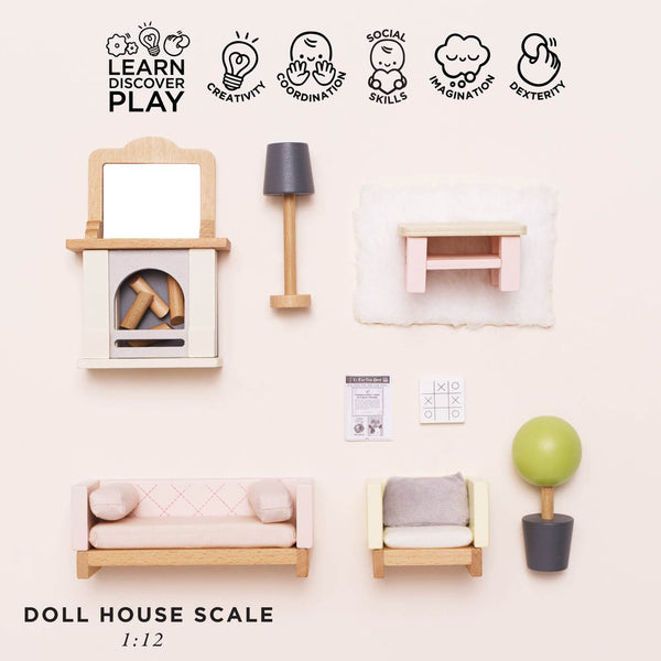 Dolls House Living Room Furniture Set