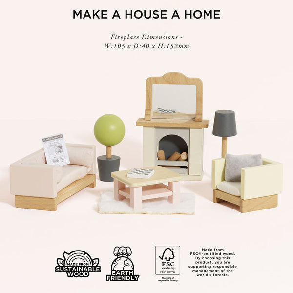 Dolls House Living Room Furniture Set