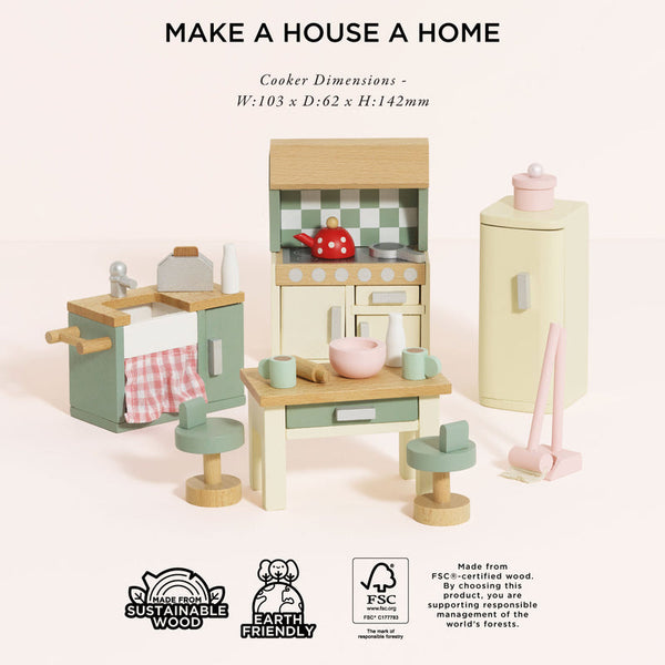 Dolls House Kitchen Furniture Set