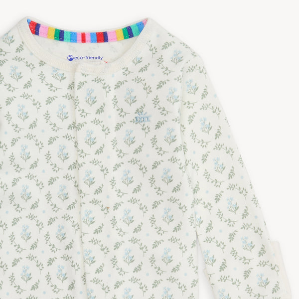 Magnetic Footie Organic Cotton - Eloise