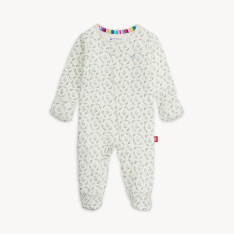 Magnetic Footie Organic Cotton - Eloise