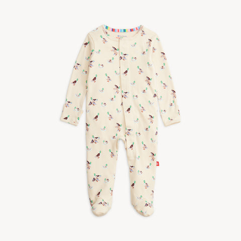 Magnetic Footie Organic Cotton - Quack Me Up