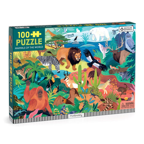 Animals of the World 100 Piece Jigsaw Puzzle