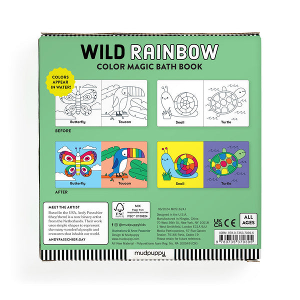 Wild Rainbow Magic Bath Book