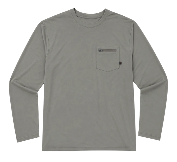 Mayfly Bamboo Long Sleeve Tee - Brown Gobbler