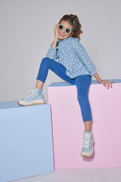 McCall Top - Bedford Gardens Blue