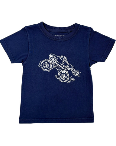 Navy Monster Truck T-Shirt