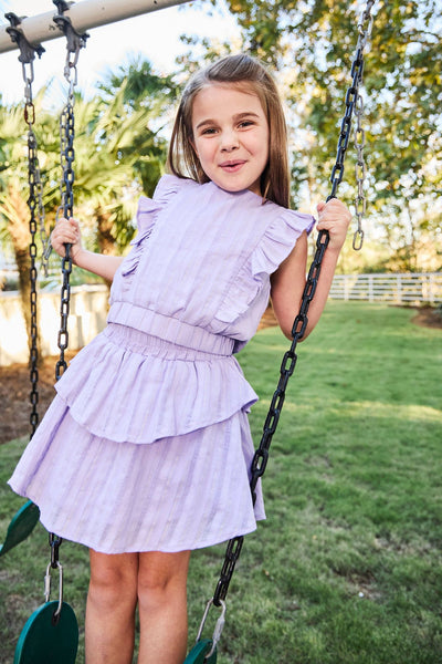 Parker Skort - Purple/Gold