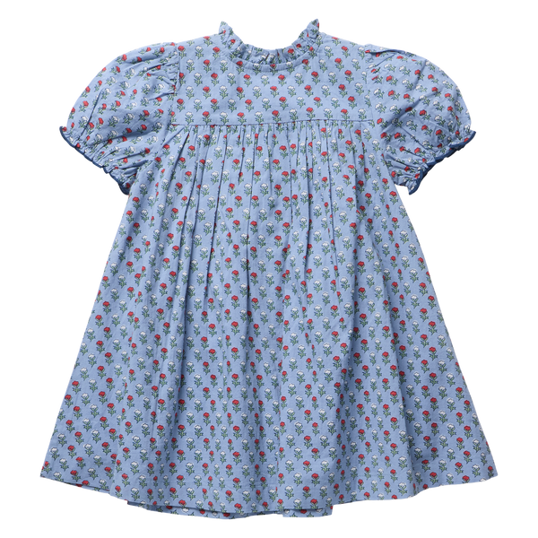 Girls Lucia Dress - Light Blue Carnation