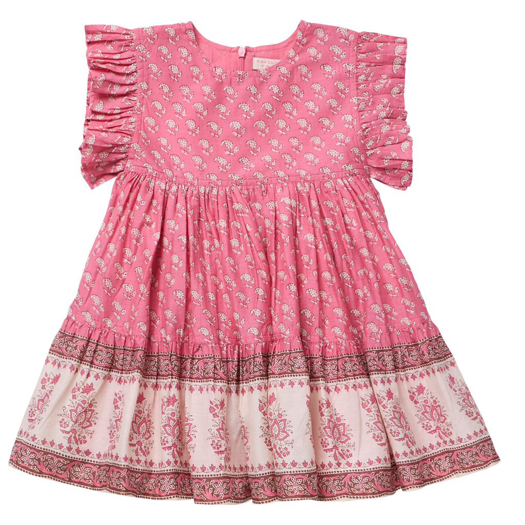 Girls Kit Dress - Small Paisley